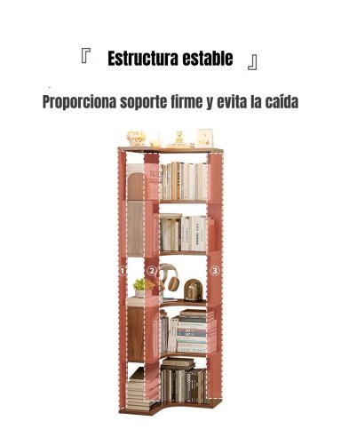 BIBLIOTECA LIBRERO ESTANTERIA BLANCO 5 NIVELES 170CM RANGER - 7