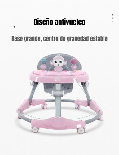 ANDADOR CAMINADOR PLEGABLE APOYA PIES BORA AZUL LUBABYCAS - 2