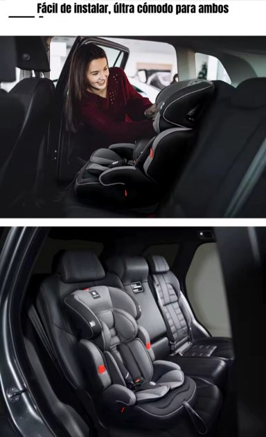 SILLA DE AUTO BUTACA 9-36KG 12 AÑOS ROSADA WE05 LUBABYCAS - 5