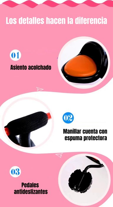 TRICICLO INFANTIL CON CANASTOS 5 AÑOS UNIX ROSADO LUBABYCAS - 4