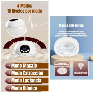 EXTRACTOR DE LECHE ELE CTRICO PORTATIL W210 LUBABYCAS - 4