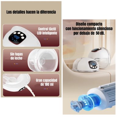 EXTRACTOR DE LECHE ELE CTRICO PORTATIL W210 LUBABYCAS - 5