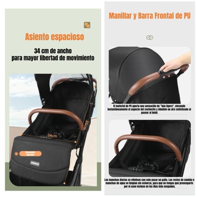 COCHE DE PASEO TIPO MALETA ALUMINIO 0-3 AÑOS JETA LUBABYCAS - 6