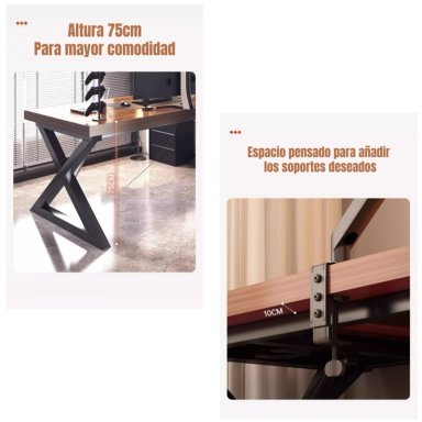 ESCRITORIO MESA COMEDOR GAMER 140*60*75CM LUBABYCAS - 4