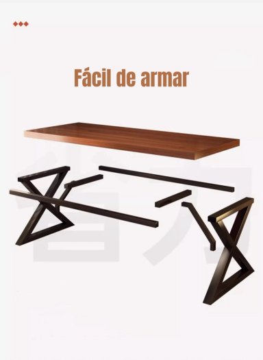 ESCRITORIO MESA COMEDOR GAMER 140*60*75CM LUBABYCAS - 6