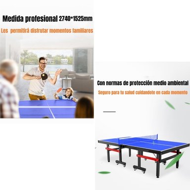 MESA DE PING PONG PROFESIONAL PLEGABLE ACCESORIOS LUBABYCAS - 4
