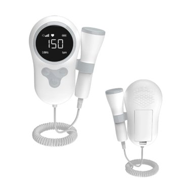 MONITOR FETAL DOPPLER LATIDOS CORAZON BEBE  GRIS LUBABYCAS - 1