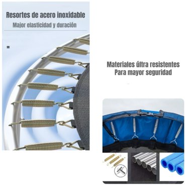 CAMA ELASTICA TRAMPOLINE LUBABYCAS 183CM ESCALERA VALLE - 7