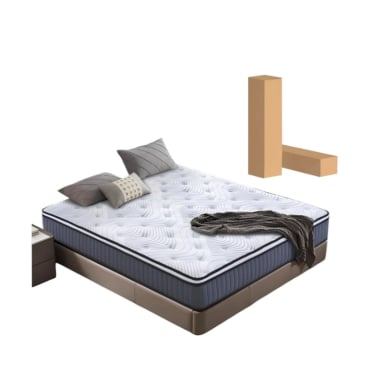 COLCHON 2 PLAZAS COMPRIMIDO LAND POCKET 150X200X30CM - 1