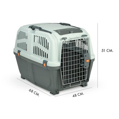 JAULA TRANSPORTADORA ACERO PERROS SKUDO 4 MPS 68 CM - 4