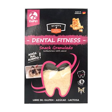 GOLOSINA SNACK GATOS ZUPET SABOR QUESO COTTAGE SÓLIDO 80 GR QCHEFS DENTAL FITNESS GRANULADO - 1