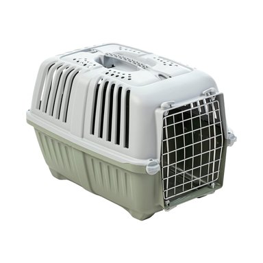 JAULA MPS TRANSPORTE MASCOTAS PRATIKO METAL 1 VERDE OPACO - 1