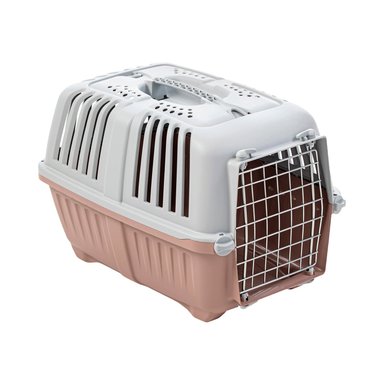 JAULA MPS TRANSPORTE MASCOTAS PRATIKO METAL 1 ROSA OPACO - 1