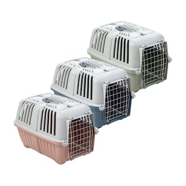 JAULA MPS TRANSPORTE MASCOTAS PRATIKO METAL 1 ROSA OPACO - 3