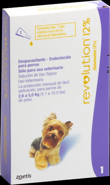 REVOLUTION 12% - 0.25 ML PERRO (2,6 - 5 KG) - 1