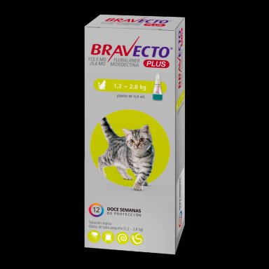 BRAVECTO GATOS PLUS 112,5 MG (1,2-2,8 KG) - 3