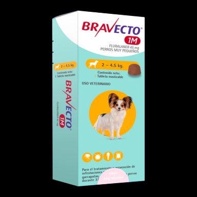 BRAVECTO PERROS 1M 45 MG (2-4,5 KG) - 1