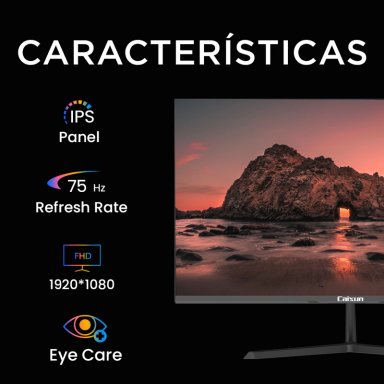 Monitor Oficina Caixun 22" FHD IPS 75 Hz VGA HDMI Negro C22X3F - 2