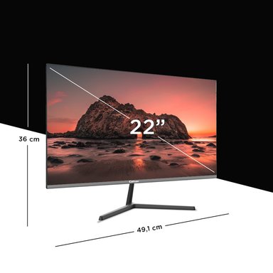 Monitor Oficina Caixun 22" FHD IPS 75 Hz VGA HDMI Negro C22X3F - 5