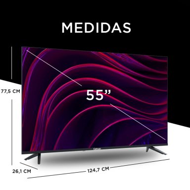 Smart TV Caixun LED 55" UHD 4K Google TV C55V1UG - 4