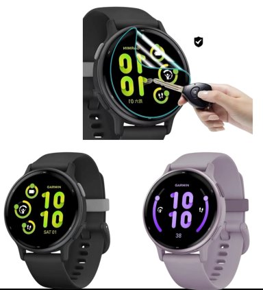 PACK 3 LÁMINAS HIDROGEL SMARTWATCH GARMIN VIVOACTIVE 5 - 1