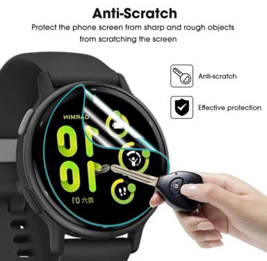 PACK 3 LÁMINAS HIDROGEL SMARTWATCH GARMIN VIVOACTIVE 5 - 2