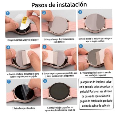 PACK 3 LÁMINAS HIDROGEL SMARTWATCH GARMIN VIVOACTIVE 5 - 3
