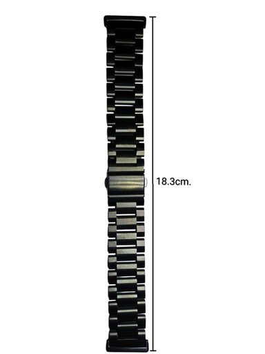 CORREA METAL COMPATIBLE HUAWEI WATCH FIT 3/4 /4 PRO PLATEADA - 3