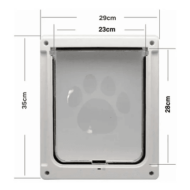 PUERTA EXTERIOR GRANDE XL PARA PERRO MASCOTA - 5