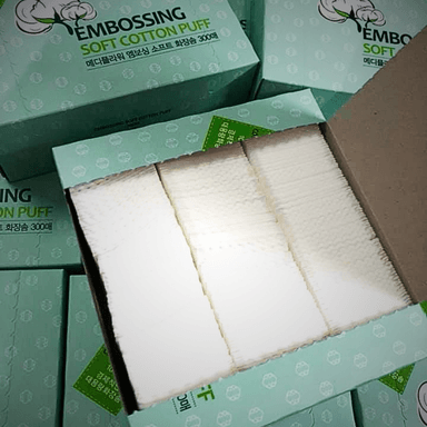 MEDI FLOWER PE TALOS DE ALGODON “EMBOSSING SOFT COTTON PUFF” - 4