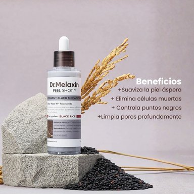 AMPOLLA PEELING EXFOLIANTE DE ARROZ NEGRO 80ML - 4