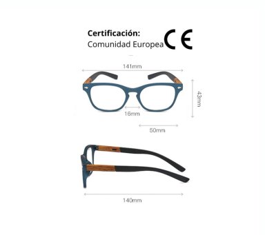 LENTES DE LECTURA GRADUACIÓN AUMENTO +2.0 ANTEOJOS OPTICOS GAFAS PRESBICIA PARA LEER O CERCA - 7