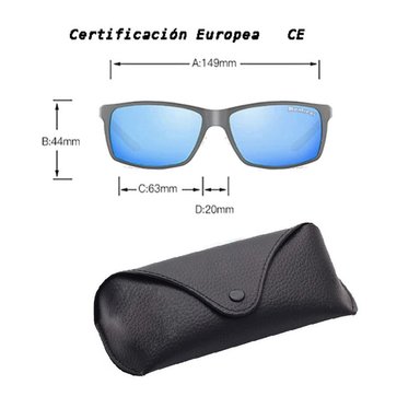 LENTES ANTEOJOS DE SOL POLARIZADO, HOMBRE TAHOE GREY ESPEJADO. - 4