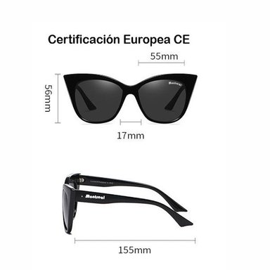 LENTES ANTEOJOS DE MUJER BROOKLYN BLACK - 4