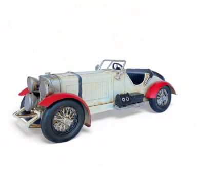 AUTO DE COLECCION A ESCALA,  MERCEDES ANTIGUO  DECORACIÓN VINTAGE. - 2