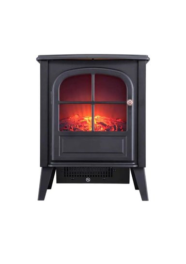 CHIMENEA ELÉCTRICA VINTAGE  EFECTO LLAMA REAL 3D 1800 W - 1