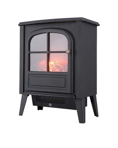 CHIMENEA ELÉCTRICA VINTAGE  EFECTO LLAMA REAL 3D 1800 W - 3