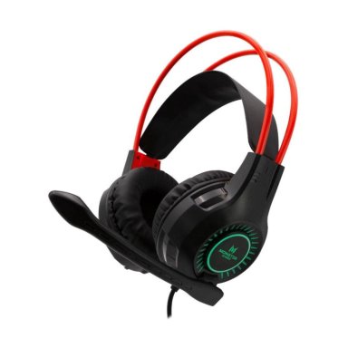 AUDÍFONOS GAMER MONSTER GAMES HEADSET USB PC RGB TRAP NEGRO CONECTOR JACK 3.5MM - 1