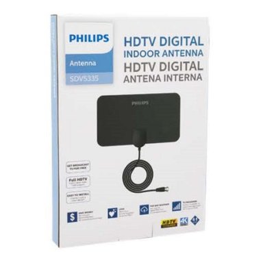 ANTENA TV INTERIOR COAXIAL UHF VHF HDTV SDV5335/55 PHILIPS - 2