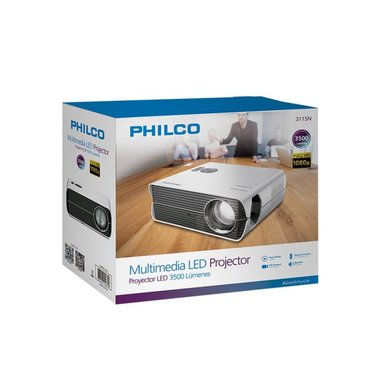 VIDEO PROYECTOR PHILCO 1280 X 1080 3500 LUMENES FHD HDMI USB GRIS 3115N - 3