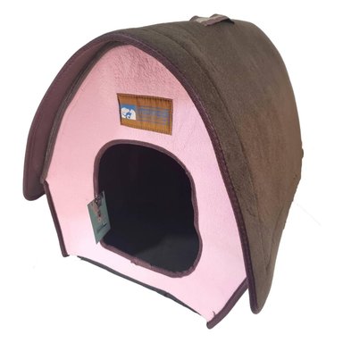 CASA PERROS GATOS TOTALUPGRATE CAMA PEQUEÑA COMODA PLEGABLE ROSADA - 1