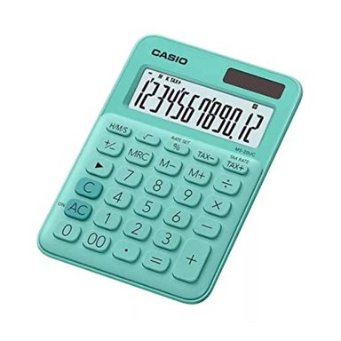 CALCULADORA CASIO TURQUESA ESCRITORIO 12 DIGITOS MS-20UC - 2
