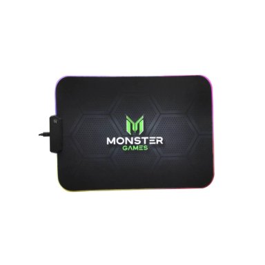 MOUSEPAD GAMER USB RGB 35X25CM NEGRO SPEED MONSTER GAMES - 1