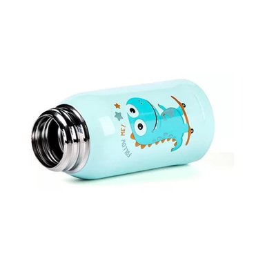 BOTELLA TOTALUPGRATE AGUA PORTÁTIL 500ML DINO KAWAII INFANTIL AZUL - 4