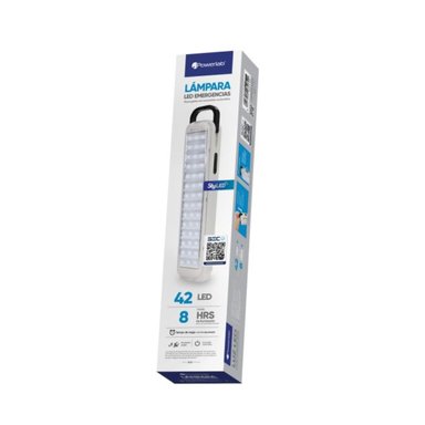 LAMPARA DE EMERGENCIA 42LED 180LM 5W EN COLOR BLANCO 7262 POWERLAB - 5