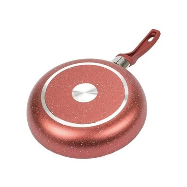 SARTEN DE COCINA ANTIADHERENTE 20CM EN COLOR ROJO MANGO DE SILICONA - 2