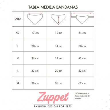 BANDANA PARA MASCOTAS DISEÑO ROSE GOLD - 2