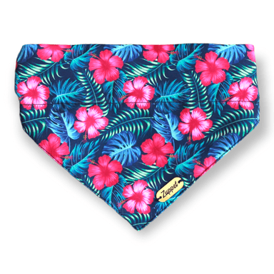 BANDANA PARA MASCOTAS DISEÑO PARADISE JUNGLE FLOWERS - 1