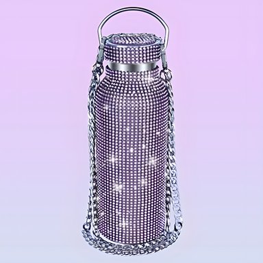 TERMO BOTELLA DE AGUA BRILLOS DIAMOND PURPLE 750 ML - 7