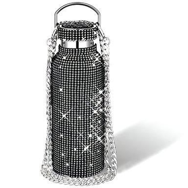TERMO BOTELLA DE AGUA BRILLOS DIAMOND BLACK 750 ML - 3